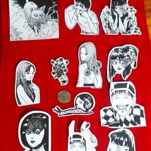 Handmade Anime Manga Horror Junji Ito Sticker Set!